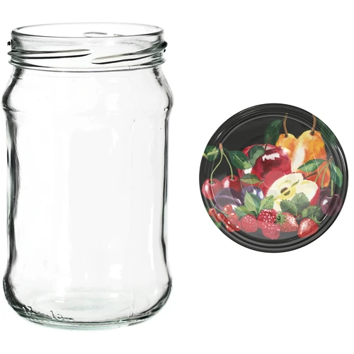 300 ml purkit värillisellä kannella fi 66 - 6 kpl - 7