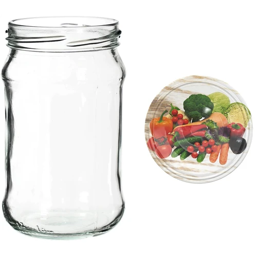 300 ml purkit värillisellä kannella fi 66 - 6 kpl - 8