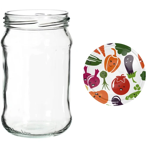 300 ml purkit värillisellä kannella fi 66 - 6 kpl - 12