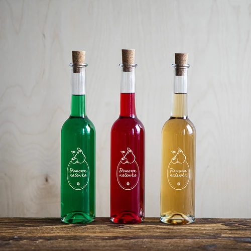 350 ml pullo korkilla, painatus Kotitekoinen likööri - 10