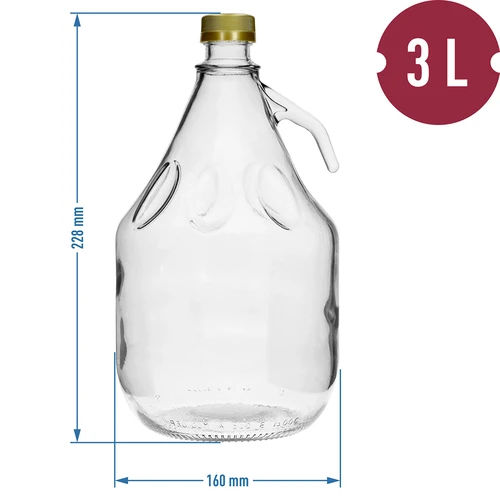 3L Dama viinipullo kierrekorkilla - 4