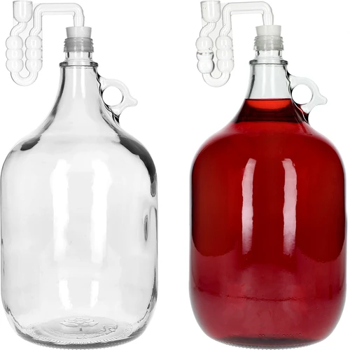 4 x Dama 5L korkilla ja käymisputkella ja sulkimella - 4