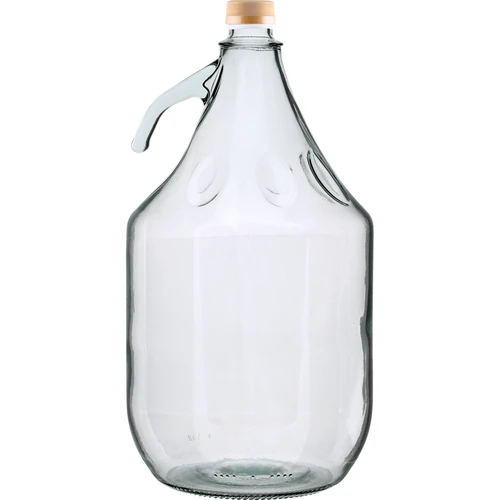 5 L Demijohn korkilla - ilman koria  - 1 