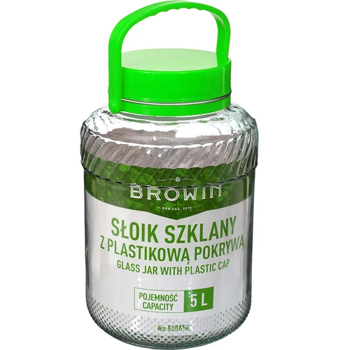 5 L purkki pihdeillä - vihreä kansi - 2