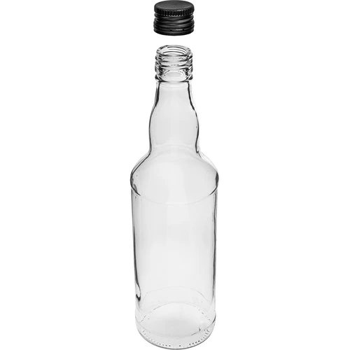500 ml pullo vodkalle, mustalla ruuvikorkilla, 6 kpl - 4