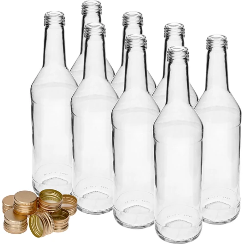 500 ml suora vodkapullo kierrekorkilla - 8 kpl - 3