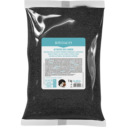Activated Duo Carbon – kiviperäinen mineraali- ja kookospohjainen aktiivihiiliseos, 1 kg, riittää 60 litrille