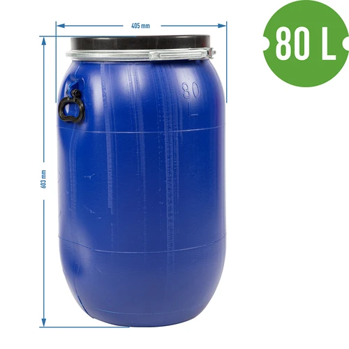 Astiakaali, kurkut 80 L, sininen kiristysrenkaalla - 12
