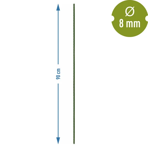 Bioogród puutarhakepit – päällystetty teräs, 0,9 m, fi 8 mm, 10 kpl - 3