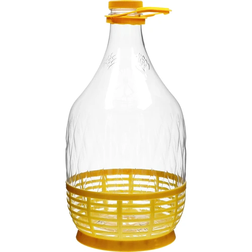 Dama-koripullo 5 l PET, kierrekorkilla, kahvalla ja suojakorilla