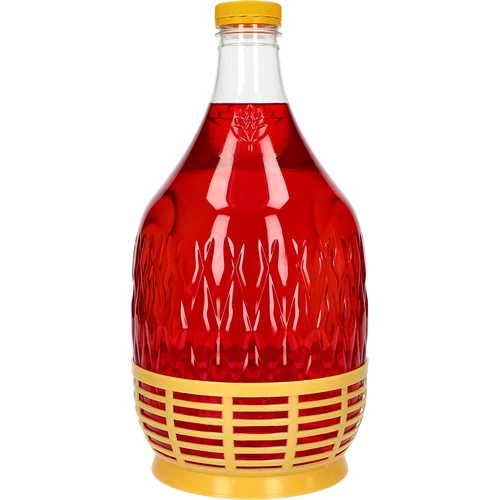 Damigiana Dama 5 l PET, kierrekorkilla ja korilla - 2