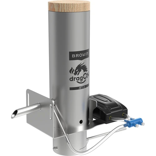 dragON JET 2 -savugeneraattori tuhkalaatikolla ja pumpulla