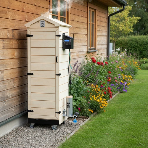 dragON PLYWOOD NATURE -savustinkaappi – kehyksetön, modulaarinen, Wi‑Fi-ohjaimella, 320 l - 15