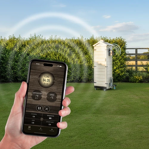 dragON PLYWOOD NATURE -savustinkaappi – kehyksetön, modulaarinen, Wi‑Fi-ohjaimella, 320 l - 12