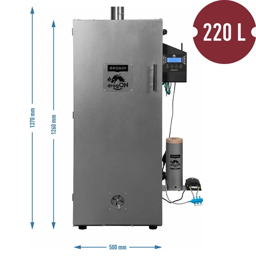 dragON teräksinen savustin 220 L, IQ – Wi-Fi-ohjaimella - 9