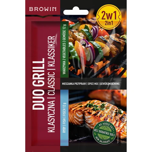 Duo Grill Klassinen kalalle ja kasviksille - 2 in 1 mausteseos, 2 x 12 g  - 1 