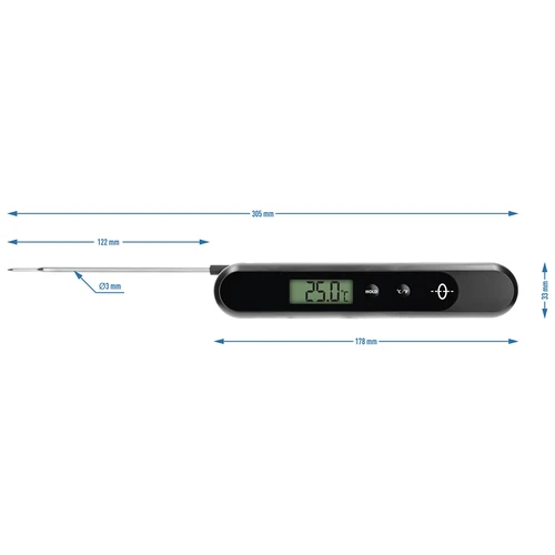 Elektroninen käsin ladattava keittiölämpömittari - 8