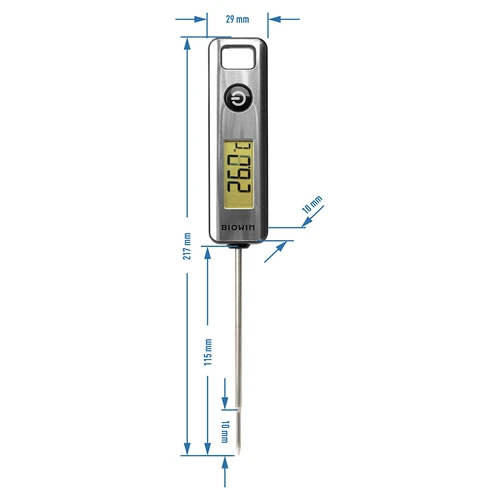 Elektroninen keittiölämpömittari, LCD (-50°C - +200°C) - 4