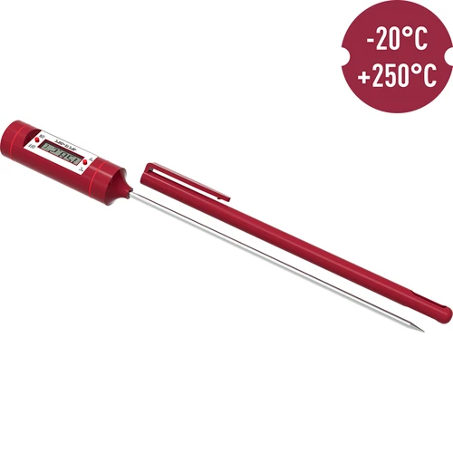 Elektroninen keittiötermometri, LCD (-20 °C – +250 °C), punainen - 3