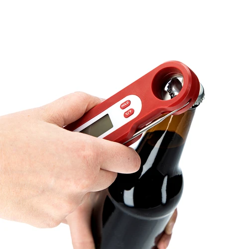 Elektroninen ruokatermometri taitettavalla anturilla (-50/+300℃), punainen - 6