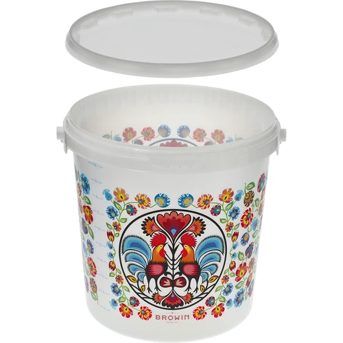 Elintarvikeämpäri GWIOZDA - kannella, 10 L - 5