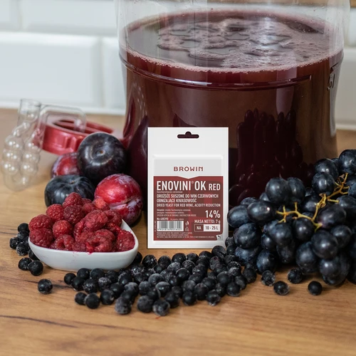 Enovini® OK RED - happamuutta alentava viinihiiva 7 g - 6