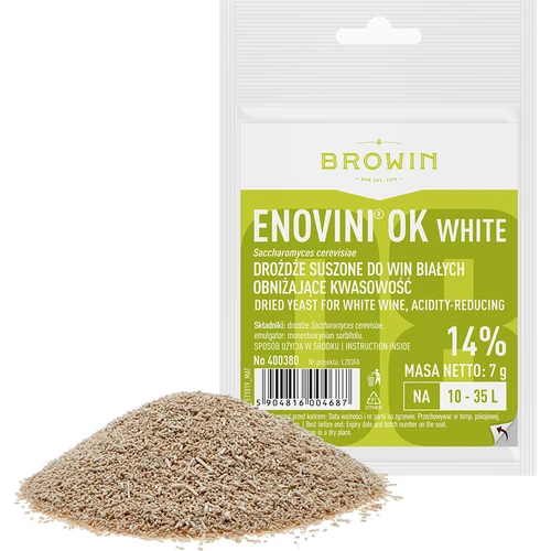 Enovini® OK WHITE - viinihiiva, joka alentaa happamuutta 7 g - 2
