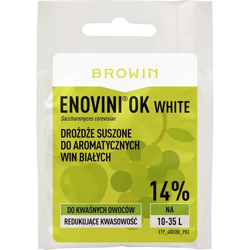 Enovini® OK WHITE - viinihiiva, joka alentaa happamuutta 7 g  - 1 
