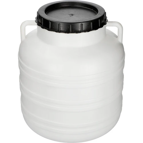 Fermentointitynnyri 30 l – valkoinen, kahvoilla