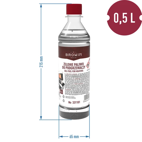 Geelimäinen polttoaine savustimen lämmittimille 0,5 L - 2