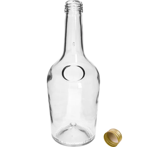 GLORIA-pullo 0,5 L, kullanvärinen kierrekorkki fi 28, 1 kpl - 2