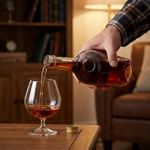 GLORIA-pullo 0,5 L, kullanvärinen kierrekorkki fi 28, 1 kpl - 7