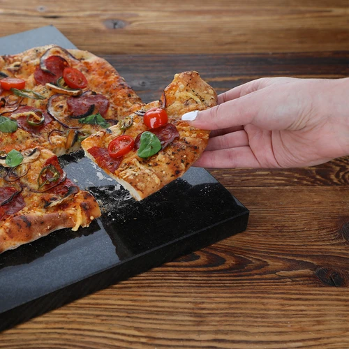 Graniittinen suorakulmainen pizzakivi 37 x 35 cm - 9