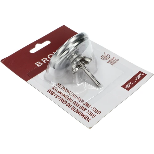 Grilli- ja BBQ-lämpömittari, 50 - +500°C, bimetallinen, 5,3 cm - 4