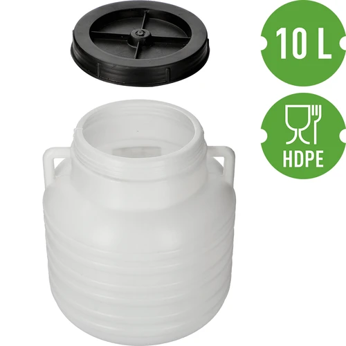 Hapatusastia Kiszonka 10 L - valkoinen, kahvoilla - 3
