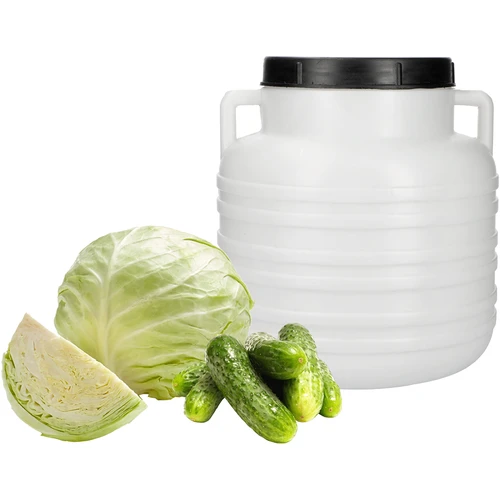 Hapatusastia Kiszonka 10 L - valkoinen, kahvoilla - 4