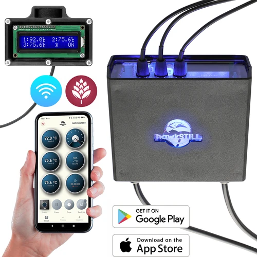 hawkSTILL Wi-Fi IQ -paketti – Wi-Fi-yhteydellä ja näytöllä varustettu tislauslämpömittari