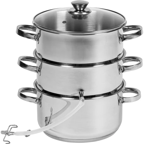 Höyrymehustin (mehumaija) ruostumattomasta teräksestä + höyrytysosa, 5 l - 2