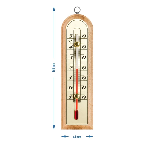 Huonelämpömittari kultaisella asteikolla (-10°C - +50°C) 16cm - 2