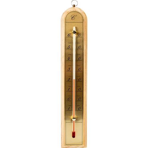 Huonelämpömittari kultaisella asteikolla (-10°C - +60°C) 28cm mix  - 1 