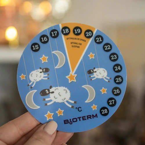 Huonelämpömittari, nestekidenäyttöinen, lasten Ø 11cm - 3
