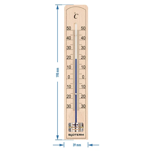 Huonelämpömittari vahvistetulla kapillaarisuojalla (-30°C - +50°C) 20cm - 2