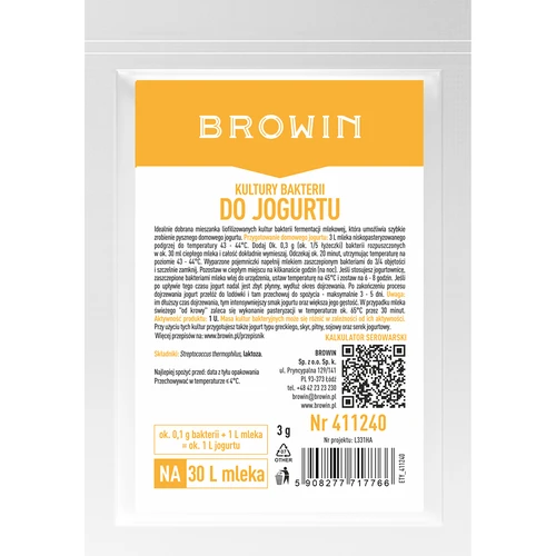 Jogurtin bakteerikannat  - 1 