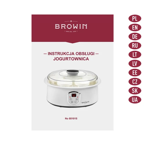 Jogurttikone termostaatilla, 7 purkkia, 1,3 L - 9
