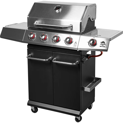 Kaasugrilli dragON BBQ101, 11,7 kW, musta-hopea  - 1 