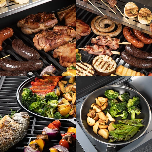 Kaasugrilli dragON BBQ201, 18,8 kW, hopea - 11