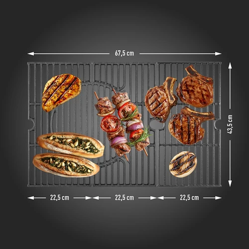 Kaasugrilli dragON BBQ201, 18,8 kW, hopea - 9
