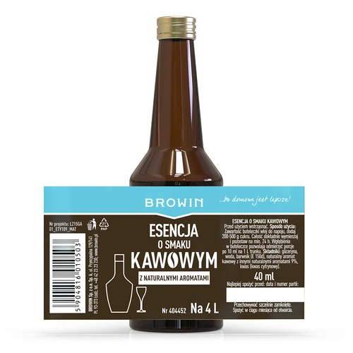 Kahvinmakuinen esanssi luonnollisilla aromeilla 4 L:lle - 40 ml - 4