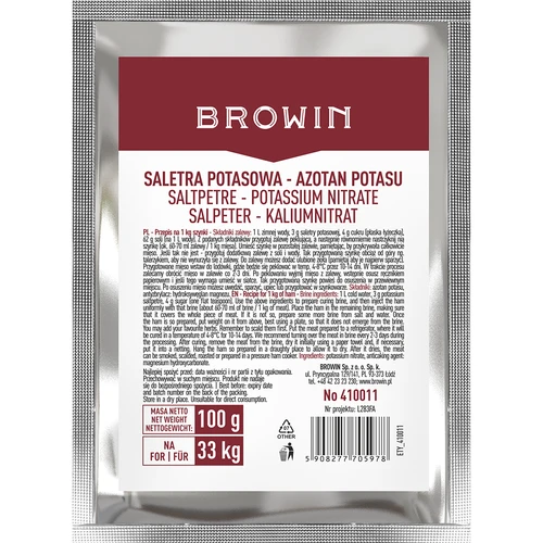 Kaliumsalpeteri lihan suolaamiseen, 100 g  - 1 