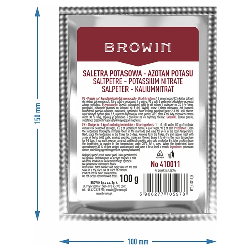 Kaliumsalpeteri lihan suolaamiseen, 100 g - 6